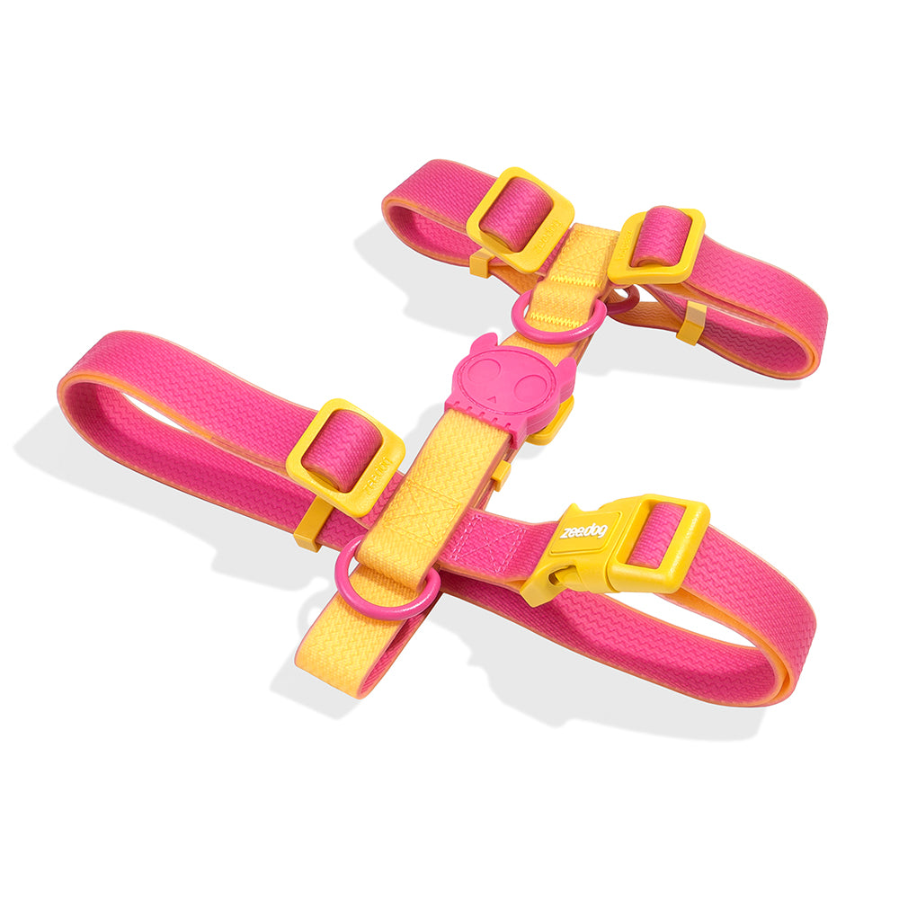 新品未使用】Zee.dog ラフリード（S）・Hハーネス（M） ピンク 【新品