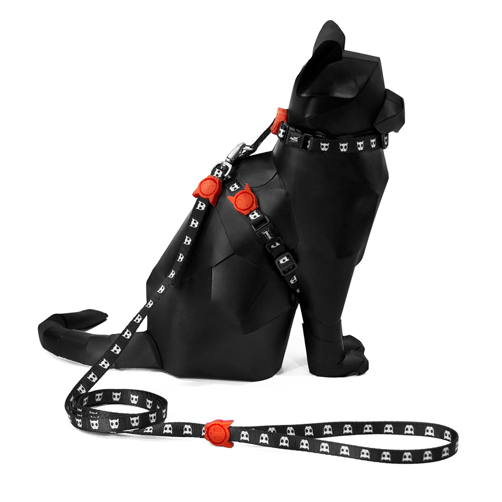 2287 zee.cat SKULL LEASH HARNESS SET スカル リード・ハーネスセット